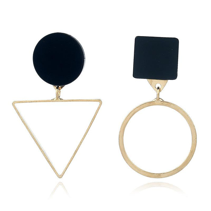 Bulk Jewelry Wholesale gold alloy irregular round triangle Earrings JDC-ES-sf051 Wholesale factory from China YIWU China