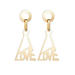 Bulk Jewelry Wholesale gold alloy irregular triangle Earrings JDC-ES-bq166 Wholesale factory from China YIWU China