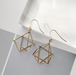 Bulk Jewelry Wholesale gold alloy lantern pyramid stereo triangle earrings JDC-ES-RL095 Wholesale factory from China YIWU China