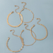 Bulk Jewelry Wholesale gold alloy leaf airplane chain 4-piece bracelet JDC-BT-C062 Wholesale factory from China YIWU China