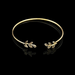 Bulk Jewelry Wholesale gold alloy leaf bracelet opening leaf bracelet JDC-BT-D537 Wholesale factory from China YIWU China