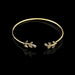 Bulk Jewelry Wholesale gold alloy leaf bracelet opening leaf bracelet JDC-BT-D537 Wholesale factory from China YIWU China