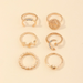 Bulk Jewelry Wholesale gold alloy leaves love moon ring  JDC-RS-e038 Wholesale factory from China YIWU China