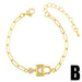 Bulk Jewelry Wholesale gold alloy letter Baby Bracelet JDC-BT-AS15 Wholesale factory from China YIWU China