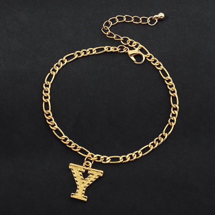 Bulk Jewelry Wholesale gold alloy letter chain  JDC-AS-e059 Wholesale factory from China YIWU China