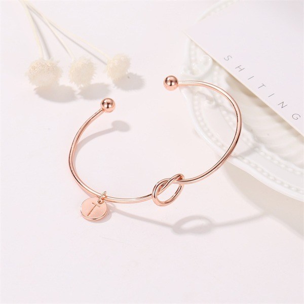 Bulk Jewelry Wholesale gold alloy letter knot bracelet JDC-BT-D513 Wholesale factory from China YIWU China