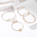Bulk Jewelry Wholesale gold alloy letter LOVE knotted bracelet JDC-BT-D470 Wholesale factory from China YIWU China