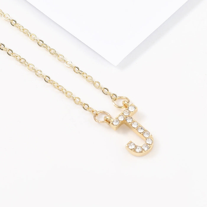 Wholesale gold alloy letter necklace JDC-NE-JL193 Necklaces 氿乐 J Wholesale Jewelry JoyasDeChina Joyas De China