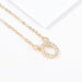 Wholesale gold alloy letter necklace JDC-NE-JL193 Necklaces 氿乐 O Wholesale Jewelry JoyasDeChina Joyas De China