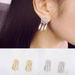 Bulk Jewelry Wholesale gold alloy long feather earrings JDC-ES-RL101 Wholesale factory from China YIWU China