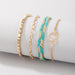 Bulk Jewelry Wholesale gold alloy lotus bracelet set of 4 JDC-BT-C033 Wholesale factory from China YIWU China