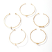 Bulk Jewelry Wholesale gold alloy love arrow diamond bracelet set of 5 JDC-BT-C056 Wholesale factory from China YIWU China