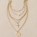 Bulk Jewelry Wholesale gold alloy love cross necklace JDC-NE-C047 Wholesale factory from China YIWU China