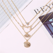Bulk Jewelry Wholesale gold alloy love diamond eyes 4-layer necklace for women JDC-NE-D662 Wholesale factory from China YIWU China