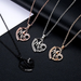 Bulk Jewelry Wholesale gold alloy love diamond necklace JDC-NE-D584 Wholesale factory from China YIWU China
