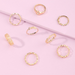 Bulk Jewelry Wholesale gold alloy love letter Baby ring JDC-RS-e098 Wholesale factory from China YIWU China