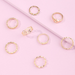 Bulk Jewelry Wholesale gold alloy love letter Baby ring JDC-RS-e098 Wholesale factory from China YIWU China