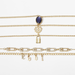 Bulk Jewelry Wholesale gold alloy love letter gem pendant necklace JDC-NE-KunJ025 Wholesale factory from China YIWU China
