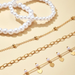 Bulk Jewelry Wholesale gold alloy love pearl bracelet 5 piece set JDC-BT-C037 Wholesale factory from China YIWU China