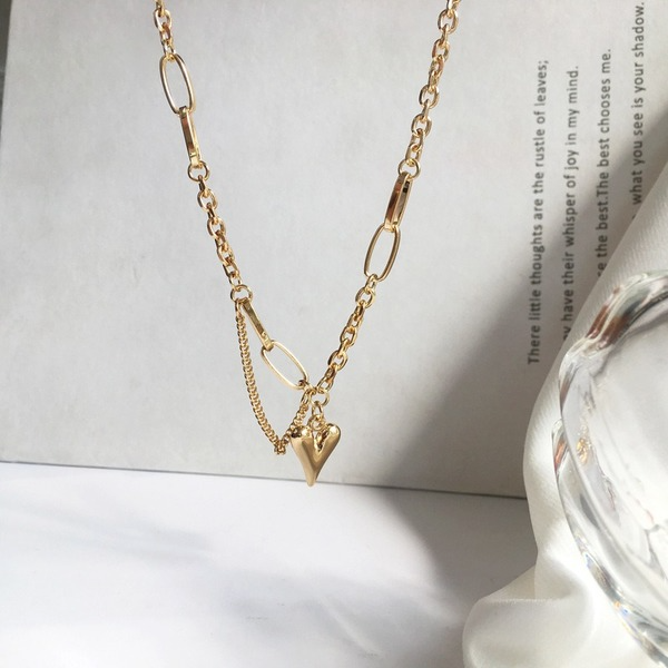Bulk Jewelry Wholesale gold alloy love pendant neck chain JDC-NE-GSYBY001 Wholesale factory from China YIWU China