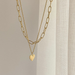 Bulk Jewelry Wholesale gold alloy love pendant necklaces JDC-NE-sf012 Wholesale factory from China YIWU China