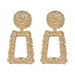 Bulk Jewelry Wholesale gold alloy matte Earrings JDC-ES-bq011 Wholesale factory from China YIWU China