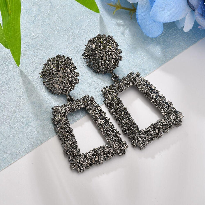 Bulk Jewelry Wholesale gold alloy matte Earrings JDC-ES-bq011 Wholesale factory from China YIWU China
