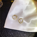 Bulk Jewelry Wholesale gold alloy matte pearl ear ring JDC-ES-RL054 Wholesale factory from China YIWU China
