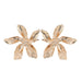 Wholesale gold alloy metal Flower Earrings JDC-ES-D386 earrings JoyasDeChina 01KC Gold 1649 Wholesale Jewelry JoyasDeChina Joyas De China