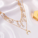 Bulk Jewelry Wholesale gold alloy moon necklaces JDC-NE-A358 Wholesale factory from China YIWU China