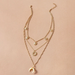 Bulk Jewelry Wholesale gold alloy moon pearl necklace JDC-NE-C053 Wholesale factory from China YIWU China