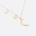 Bulk Jewelry Wholesale gold alloy moon star necklace JDC-NE-A313 Wholesale factory from China YIWU China