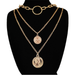 Bulk Jewelry Wholesale gold alloy multi-layer necklaces JDC-NE-sf024 Wholesale factory from China YIWU China