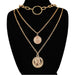 Bulk Jewelry Wholesale gold alloy multi-layer necklaces JDC-NE-sf024 Wholesale factory from China YIWU China
