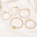 Bulk Jewelry Wholesale gold alloy multilayer combination bracelet set JDC-BT-D517 Wholesale factory from China YIWU China
