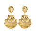 Bulk Jewelry Wholesale gold alloy multilayer Earrings JDC-ES-bq086 Wholesale factory from China YIWU China