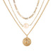 Bulk Jewelry Wholesale gold alloy multilayer Necklace JDC-NE-D661 Wholesale factory from China YIWU China