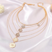 Bulk Jewelry Wholesale gold alloy multilayer necklaces JDC-NE-A359 Wholesale factory from China YIWU China