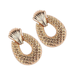 Bulk Jewelry Wholesale gold alloy multilayer pineapple Earrings JDC-ES-bq197 Wholesale factory from China YIWU China