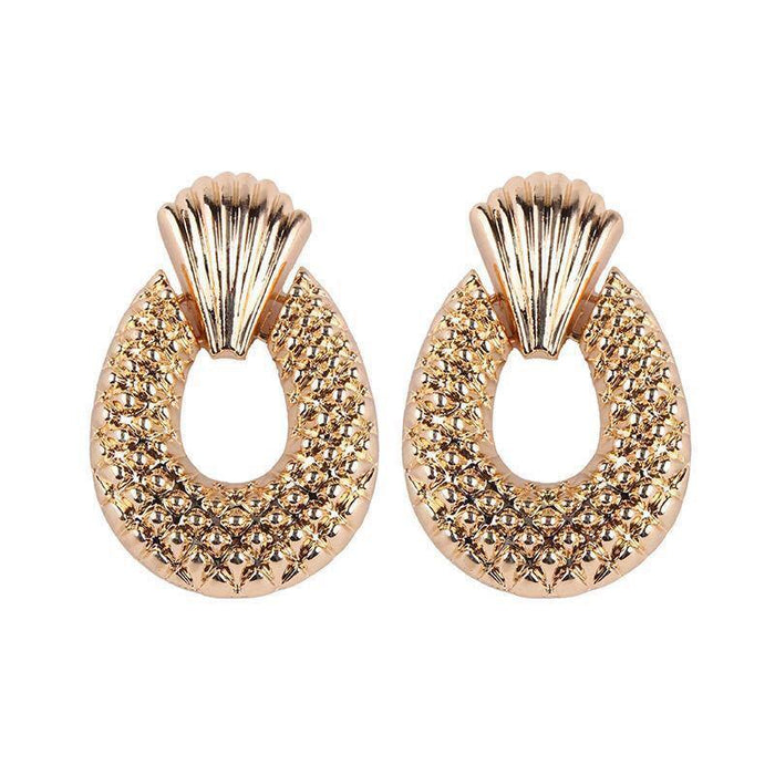 Bulk Jewelry Wholesale gold alloy multilayer pineapple Earrings JDC-ES-bq197 Wholesale factory from China YIWU China