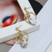 Bulk Jewelry Wholesale gold alloy natural shell Earrings JDC-ES-bq148 Wholesale factory from China YIWU China