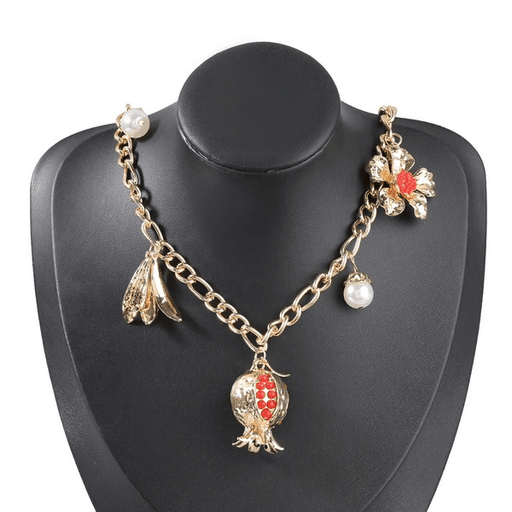 Wholesale gold alloy necklace bracelet set JDC-NE-JL203 Necklaces 氿乐 Wholesale Jewelry JoyasDeChina Joyas De China