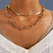 Wholesale Gold Alloy Necklace JDC-NE-F605 Necklaces 韩之尚 A01-13-22 alloy Wholesale Jewelry JoyasDeChina Joyas De China