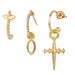 Wholesale gold alloy new cross earring set JDC-ES-F282 earrings JoyasDeChina C02-03-57 Wholesale Jewelry JoyasDeChina Joyas De China