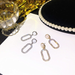 Bulk Jewelry Wholesale gold alloy oval water drill earrings JDC-ES-RL165 Wholesale factory from China YIWU China