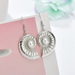 Bulk Jewelry Wholesale gold alloy pattern fan-shaped pearl Earrings JDC-ES-bq178 Wholesale factory from China YIWU China