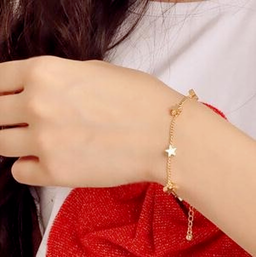 Bulk Jewelry Wholesale gold alloy peach heart love five pointed star Bracelet JDC-BT-RL006 Wholesale factory from China YIWU China