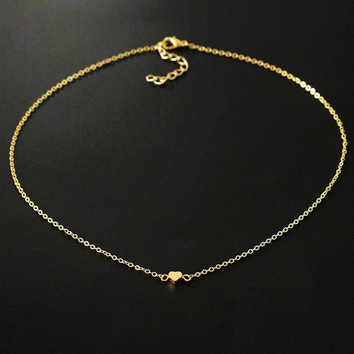 Bulk Jewelry Wholesale gold alloy peach heart necklace JDC-NE-A357 Wholesale factory from China YIWU China