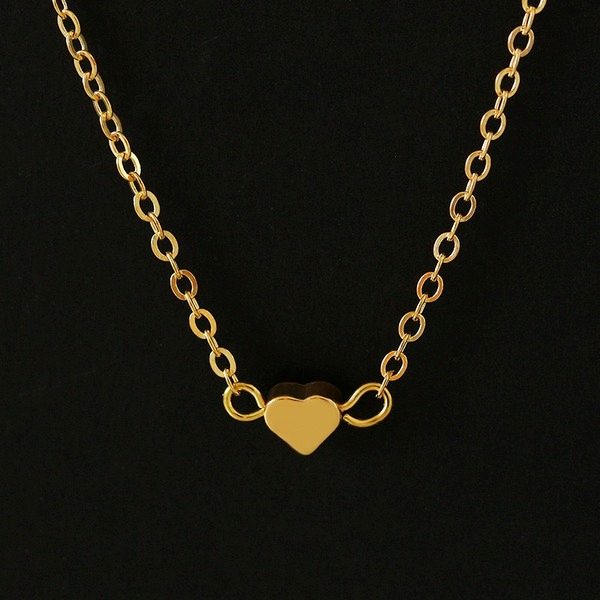 Bulk Jewelry Wholesale gold alloy peach heart necklace JDC-NE-A357 Wholesale factory from China YIWU China