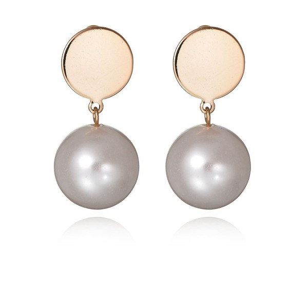 Bulk Jewelry Wholesale gold alloy pearl Earrings JDC-ES-bq137 Wholesale factory from China YIWU China